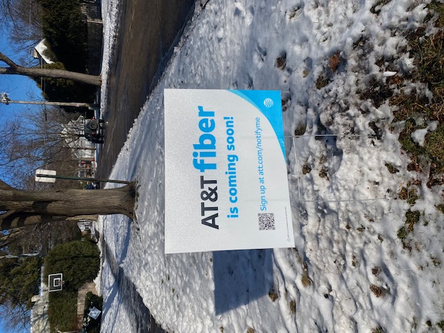 ATT Fiber Sign